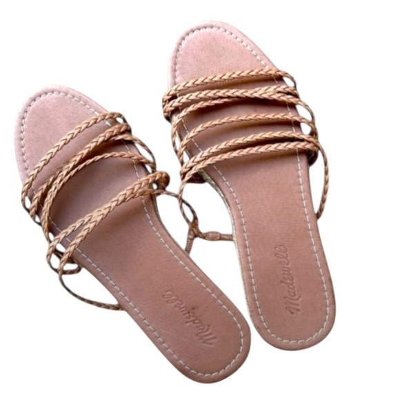 Women’s New Madewell Kathryn Espardrilles Tan Sandals Size 9.5 - Picture 2 of 6